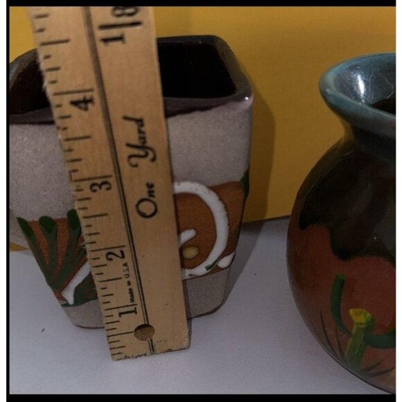 Mexican-Style Ceramic Mug Set Of 3 With Various Hand-Painted Designs - Picture 10 of 14